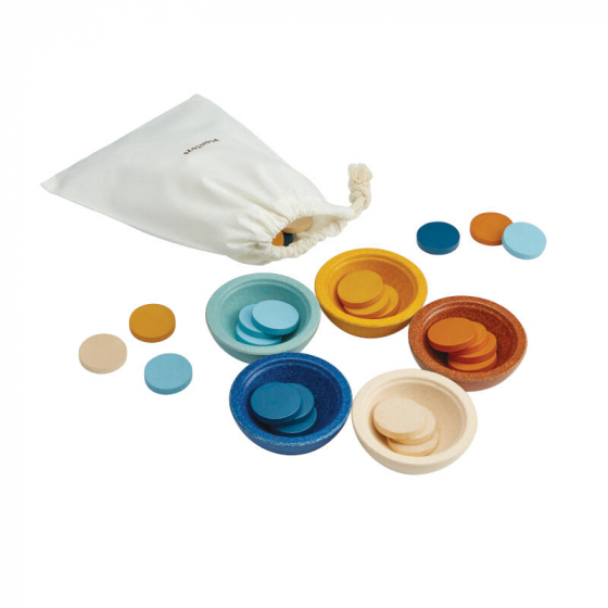Plan Toys - Sort & Count Cups - Orchard