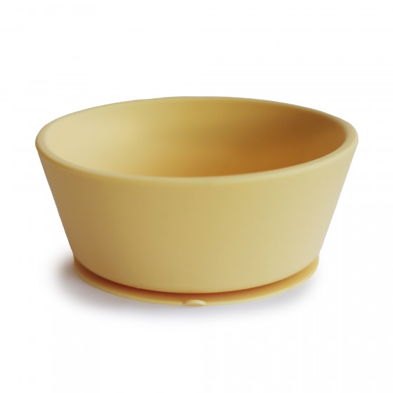 Siliconen bowl met zuignap - Pale Daffodil Siliconen bowl met zuignap - Pale Daffodil