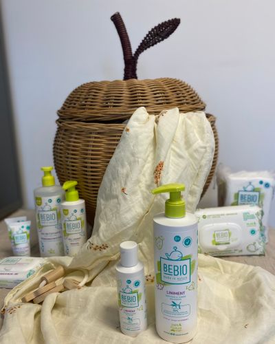 Gamme de soins pour le change de bébé BEBIO