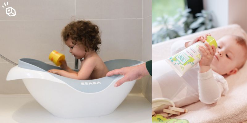 Bain Béaba bébé et creme corporelle bébé BEBIO